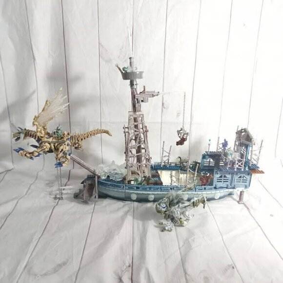 Mega Bloks Fire & Ice Dragon Vorgan Ice Fang Ship Fire And Ice Dragon Mountain - Picture 2 of 7